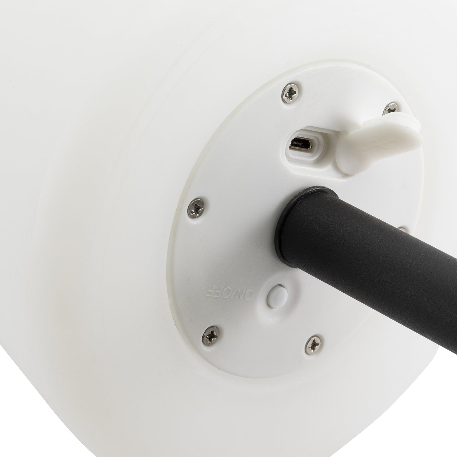 Επιτραπέζιο Φωτιστικό ArteLibre LED Φορητό MICHELLE Με Tag Μαύρο/Λευκό Μέταλλο/Πλαστικό 15.5x15.5x27.5cm - Hippiehome.gr