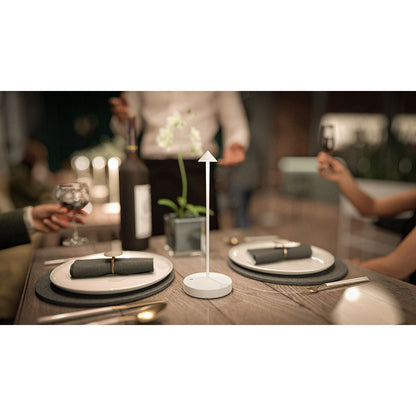 Επιτραπέζιο Φωτιστικό ArteLibre LED Φορητό ANGELINA Λευκό Αλουμίνιο 10.5x10.5x30cm - Hippiehome.gr