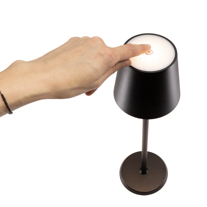 Επιτραπέζιο Φωτιστικό ArteLibre LED Φορητό FELINE Μαύρο Αλουμίνιο 11x11x37.5cm - Hippiehome.gr