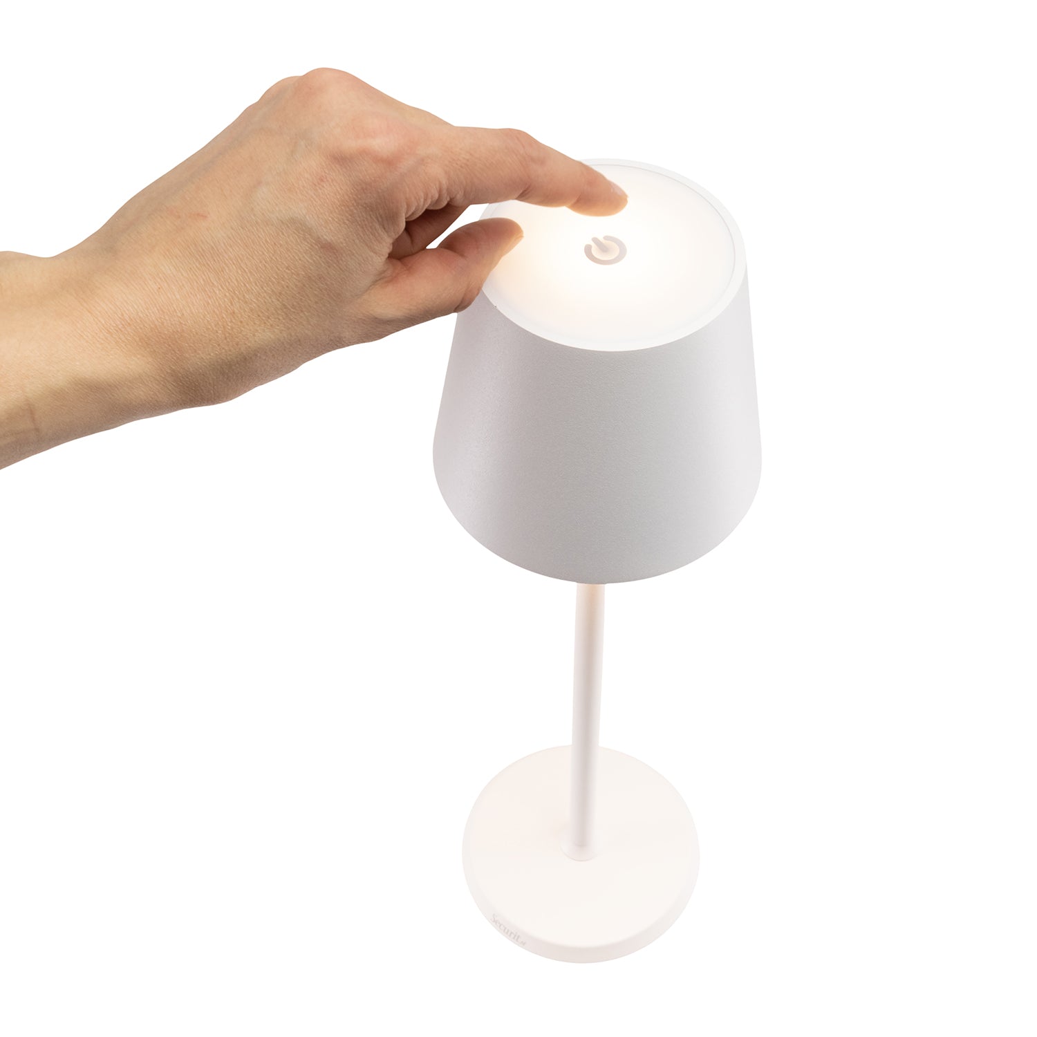 Επιτραπέζιο Φωτιστικό ArteLibre LED Φορητό FELINE Λευκό Αλουμίνιο 11x11x37.5cm - Hippiehome.gr