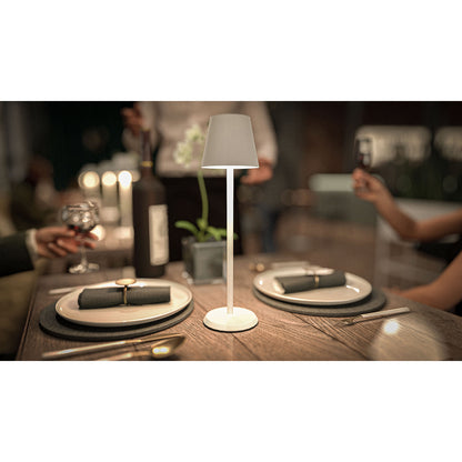 Επιτραπέζιο Φωτιστικό ArteLibre LED Φορητό FELINE Λευκό Αλουμίνιο 11x11x37.5cm - Hippiehome.gr