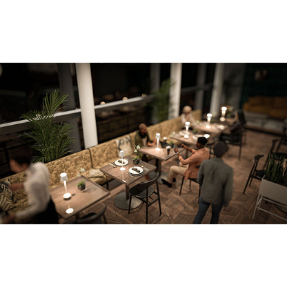 Επιτραπέζιο Φωτιστικό ArteLibre LED Φορητό FELINE Λευκό Αλουμίνιο 11x11x37.5cm - Hippiehome.gr