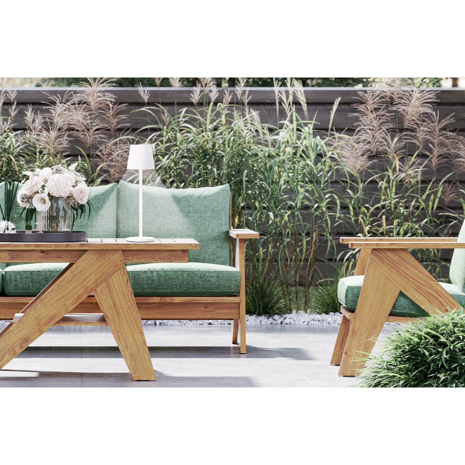 Επιτραπέζιο Φωτιστικό ArteLibre LED Φορητό FELINE Λευκό Αλουμίνιο 11x11x37.5cm - Hippiehome.gr