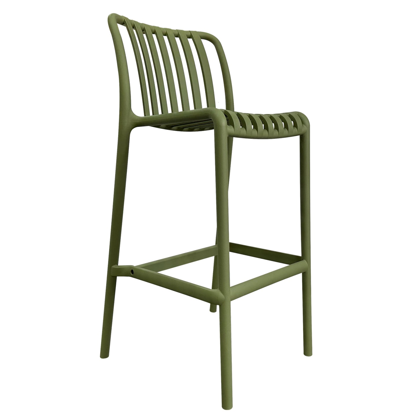 Σκαμπό Bar ArteLibre TAHITI Πράσινο PP 47x38x102cm - Hippiehome.gr
