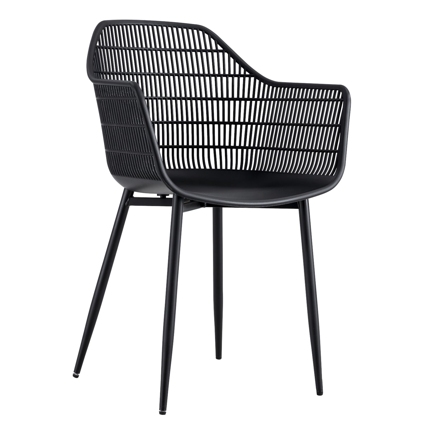 Πολυθρόνα Κήπου ArteLibre KOPHIPHI Μαύρο PP/Μέταλλο 53x58x86.5cm - Hippiehome.gr