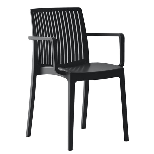 Πολυθρόνα Κήπου ArteLibre BARTS Μαύρο PP 53x55.2x82cm - Hippiehome.gr