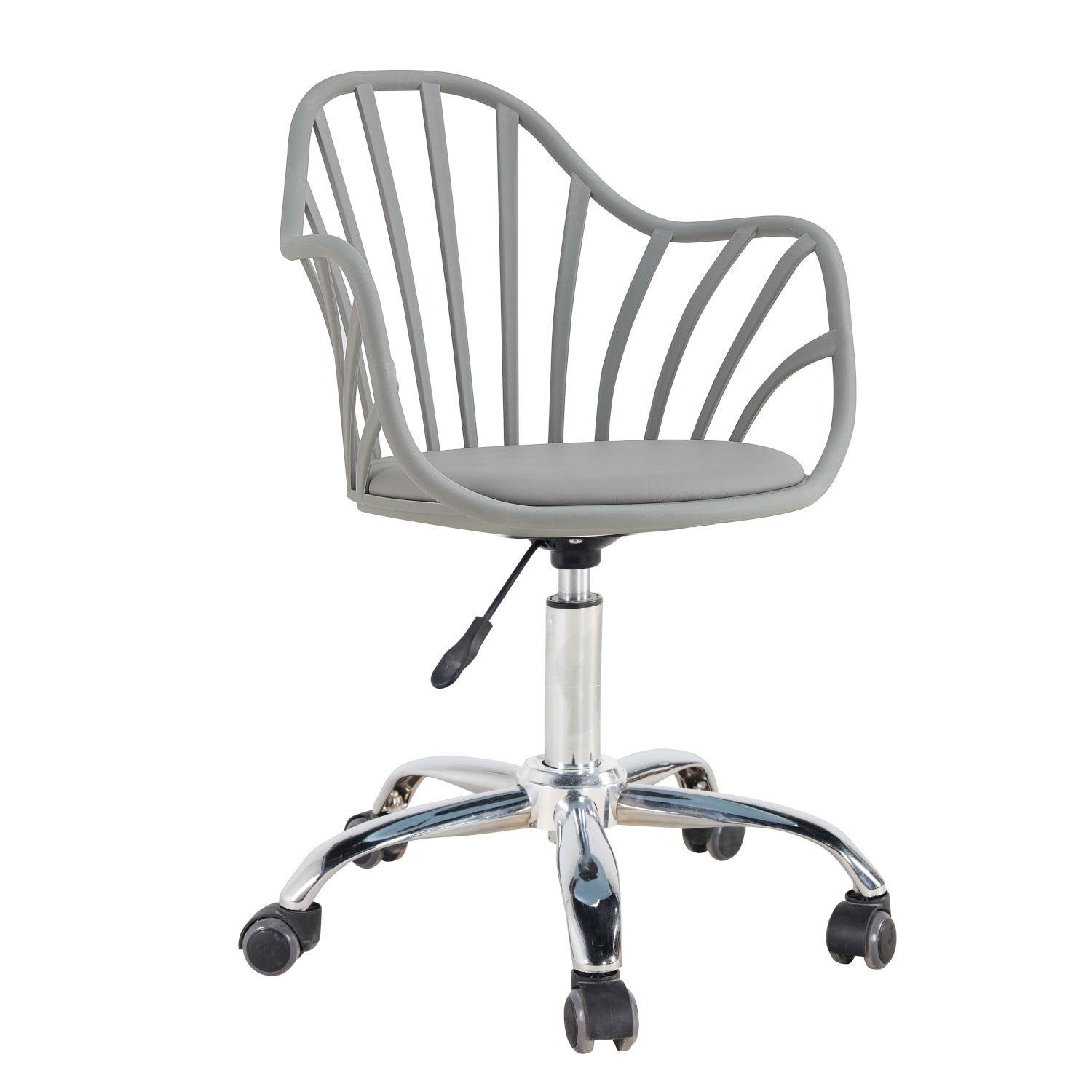 Καρέκλα Γραφείου ArteLibre SRI-LANKA Γκρι Σκούρο PP/PU 56.5x55.5x83cm - Hippiehome.gr