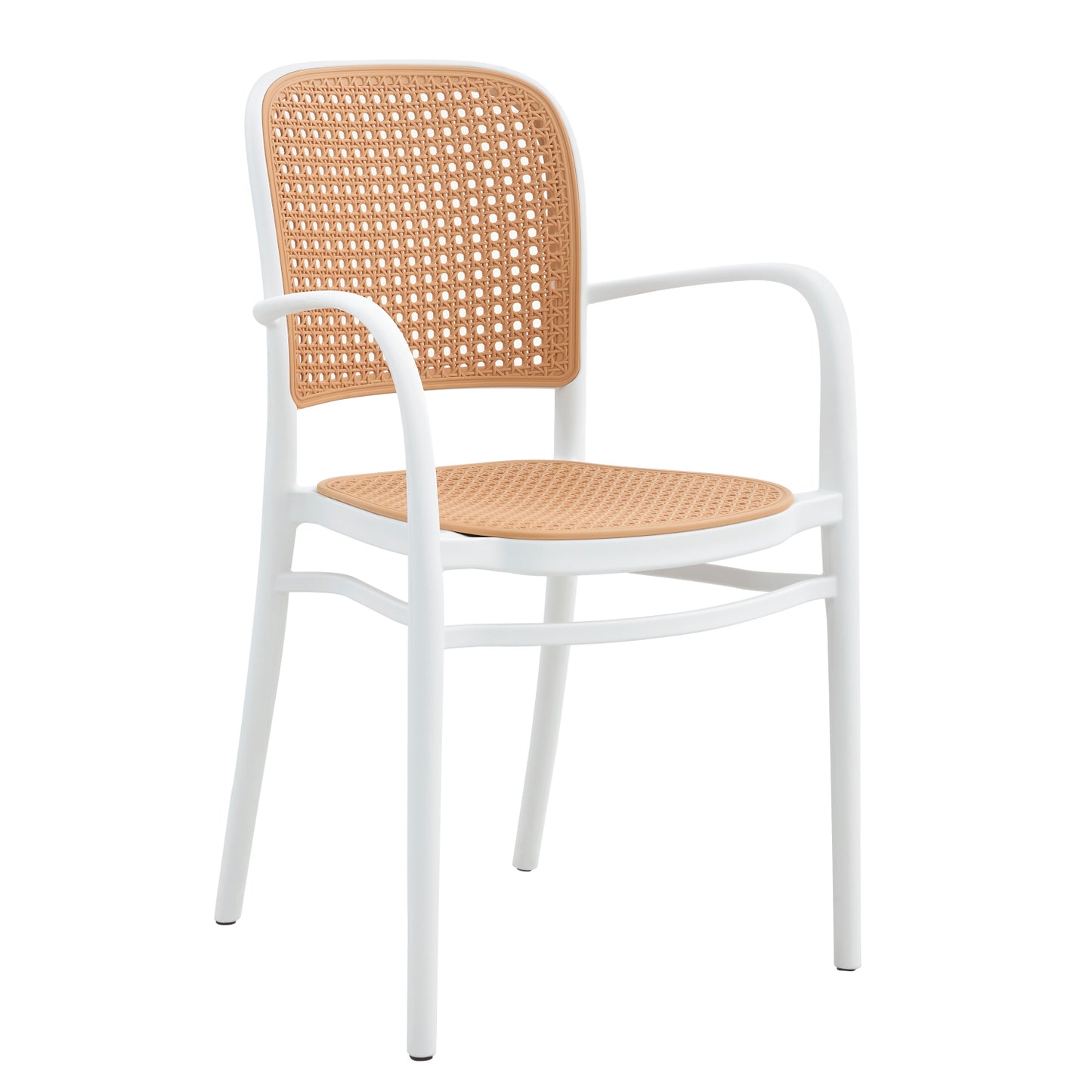 Πολυθρόνα Κήπου ArteLibre CANARY Λευκό/Μπεζ PP 55x52x86cm - Hippiehome.gr