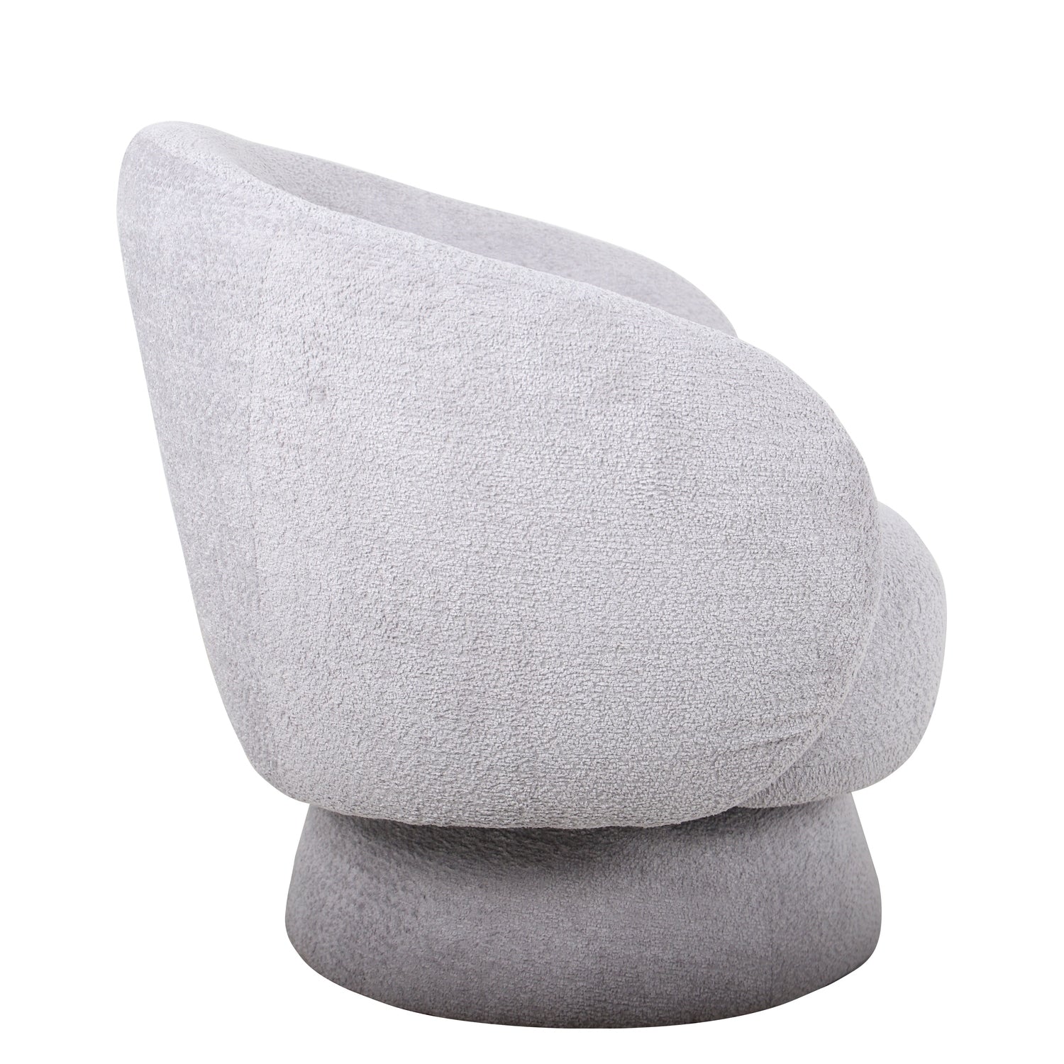 Πολυθρόνα Περιστρεφόμενη ArteLibre THEBE Γκρι Ύφασμα 77.5x74x78cm - Hippiehome.gr