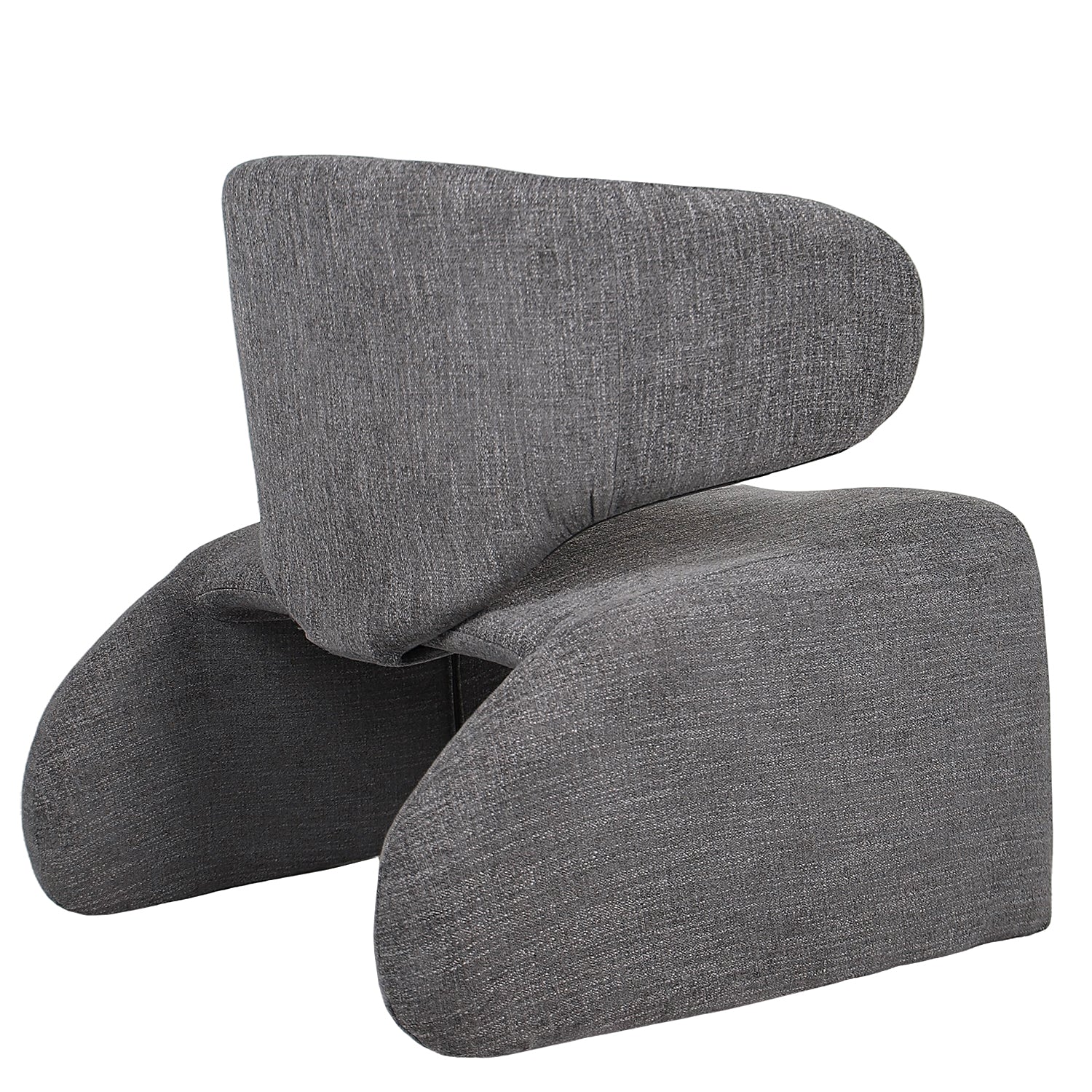 Πολυθρόνα ArteLibre HIMALIA Γκρι Ύφασμα/Μέταλλο/Ξύλο 73x78x75cm - Hippiehome.gr