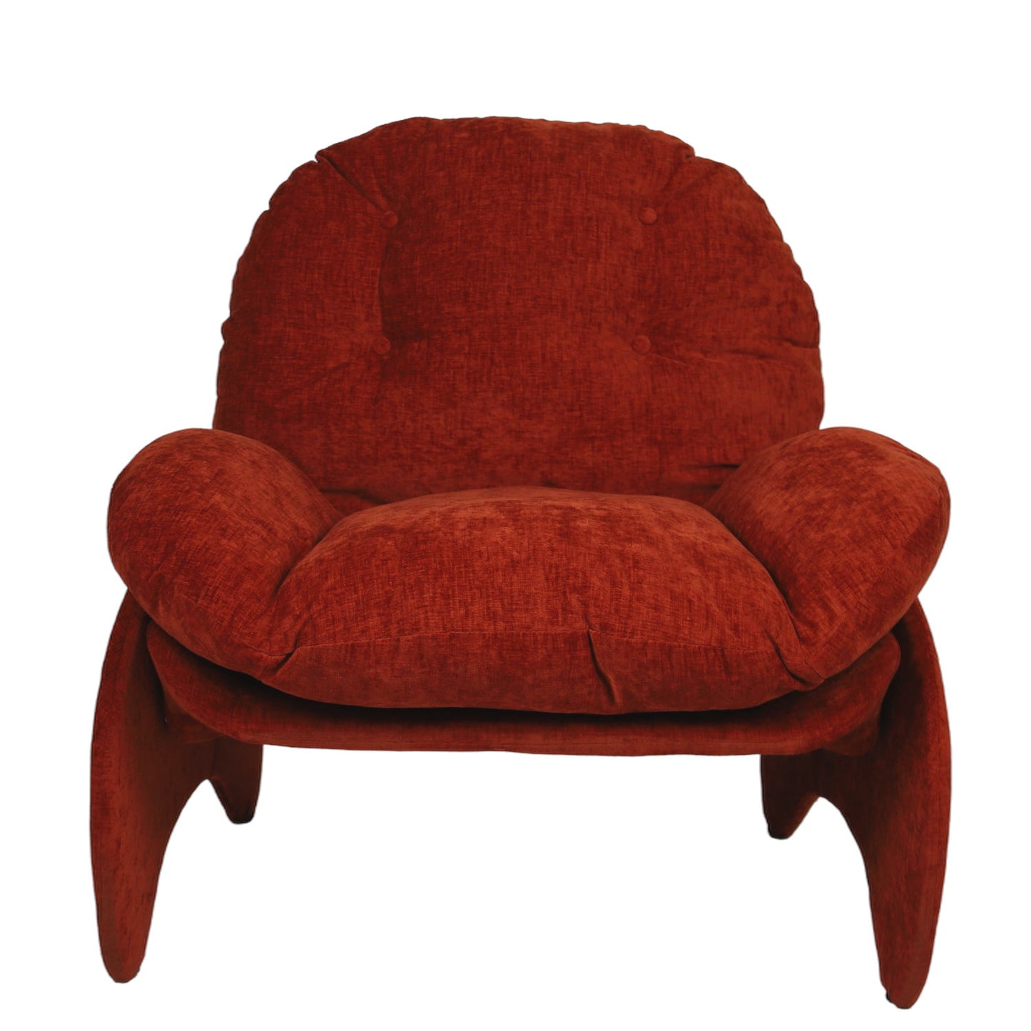 Πολυθρόνα ArteLibre ANANKE Πορτοκαλί Ύφασμα/Μέταλλο/Ξύλο 85x78x84cm - Hippiehome.gr