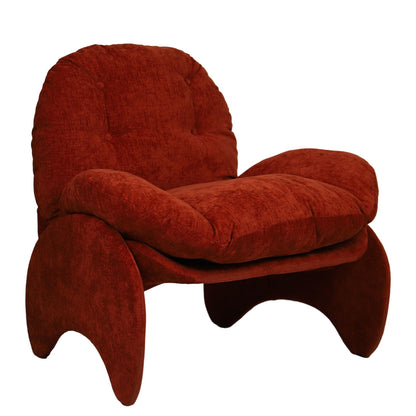 Πολυθρόνα ArteLibre ANANKE Πορτοκαλί Ύφασμα/Μέταλλο/Ξύλο 85x78x84cm - Hippiehome.gr