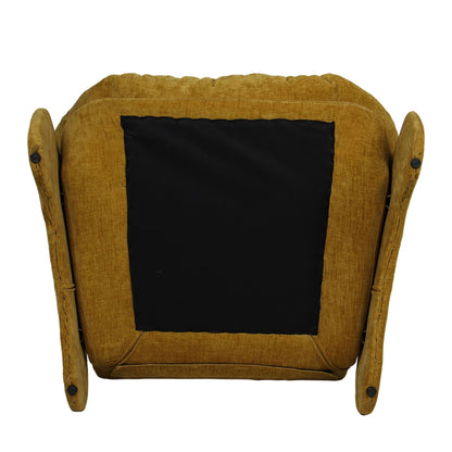 Πολυθρόνα ArteLibre ANANKE Κίτρινο Ύφασμα/Μέταλλο/Ξύλο 85x78x84cm - Hippiehome.gr