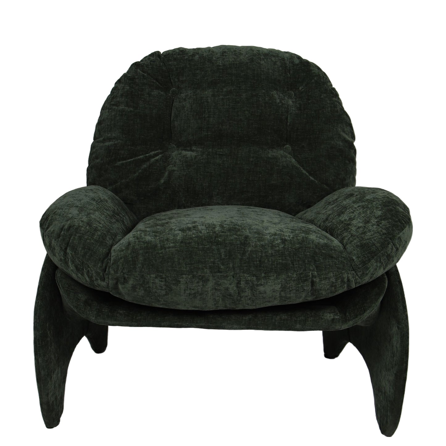 Πολυθρόνα ArteLibre ANANKE Πράσινο Ύφασμα/Μέταλλο/Ξύλο 85x78x84cm - Hippiehome.gr