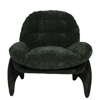 Πολυθρόνα ArteLibre ANANKE Πράσινο Ύφασμα/Μέταλλο/Ξύλο 85x78x84cm - Hippiehome.gr