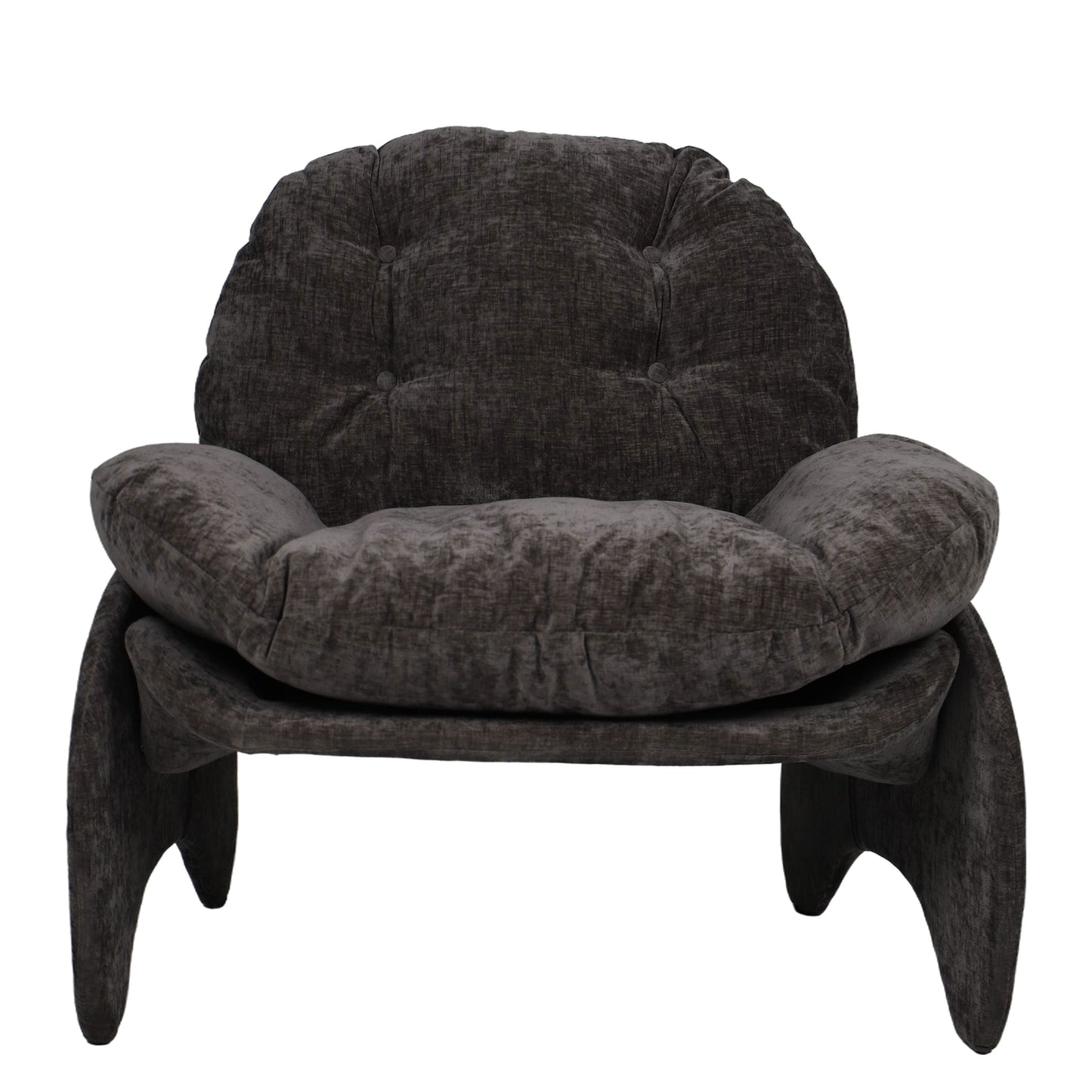 Πολυθρόνα ArteLibre ANANKE Γκρι Ύφασμα/Μέταλλο/Ξύλο 85x78x84cm - Hippiehome.gr