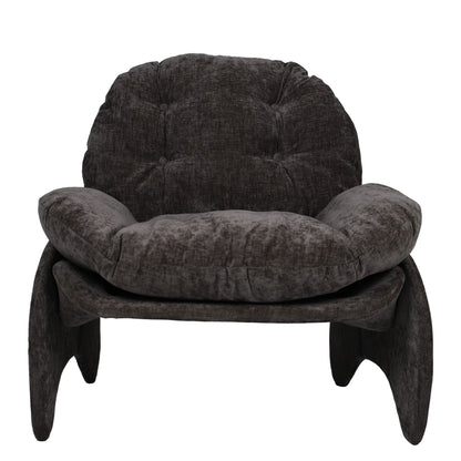 Πολυθρόνα ArteLibre ANANKE Γκρι Ύφασμα/Μέταλλο/Ξύλο 85x78x84cm - Hippiehome.gr