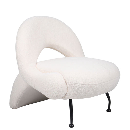 Πολυθρόνα ArteLibre PASIPHAE Μπεζ Ύφασμα/Μέταλλο/Ξύλο 80x86x80cm - Hippiehome.gr