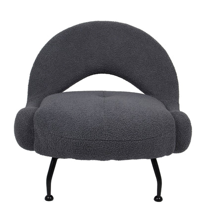 Πολυθρόνα ArteLibre PASIPHAE Γκρι Ύφασμα/Μέταλλο/Ξύλο 80x86x80cm - Hippiehome.gr