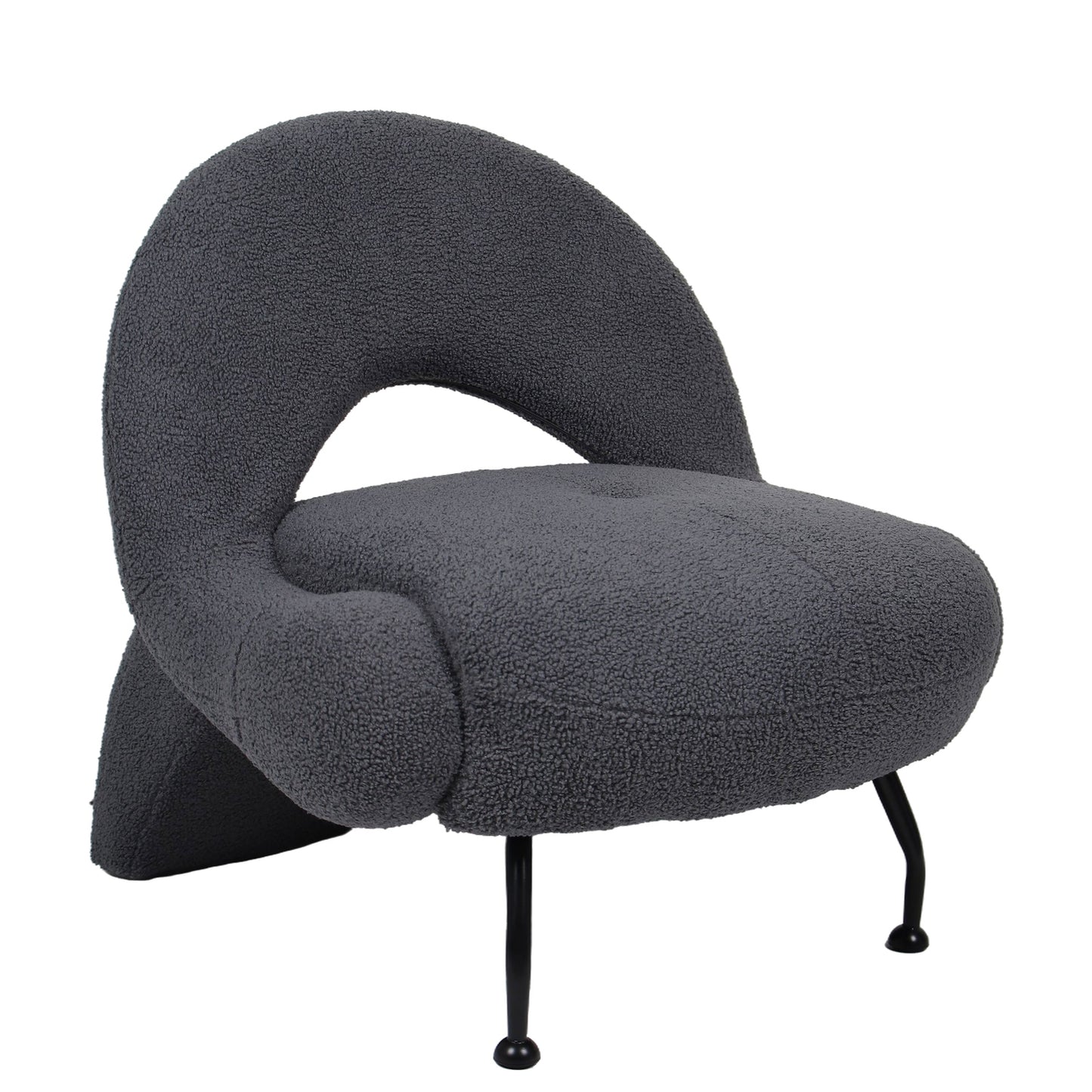 Πολυθρόνα ArteLibre PASIPHAE Γκρι Ύφασμα/Μέταλλο/Ξύλο 80x86x80cm - Hippiehome.gr