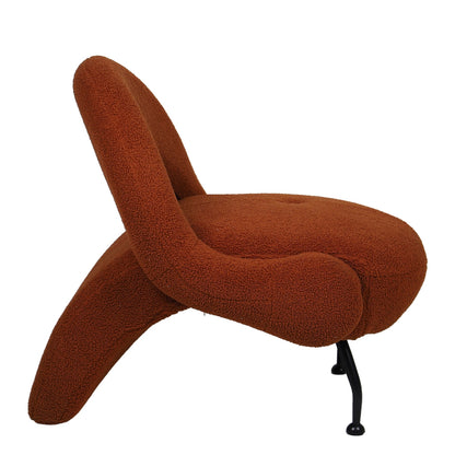 Πολυθρόνα ArteLibre PASIPHAE Πορτοκαλί Ύφασμα/Μέταλλο/Ξύλο 80x86x80cm - Hippiehome.gr