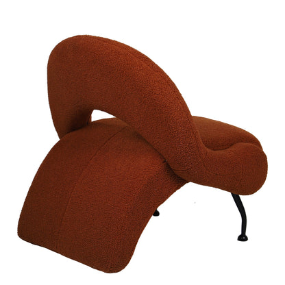 Πολυθρόνα ArteLibre PASIPHAE Πορτοκαλί Ύφασμα/Μέταλλο/Ξύλο 80x86x80cm - Hippiehome.gr