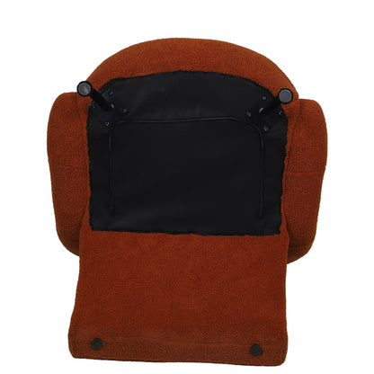 Πολυθρόνα ArteLibre PASIPHAE Πορτοκαλί Ύφασμα/Μέταλλο/Ξύλο 80x86x80cm - Hippiehome.gr