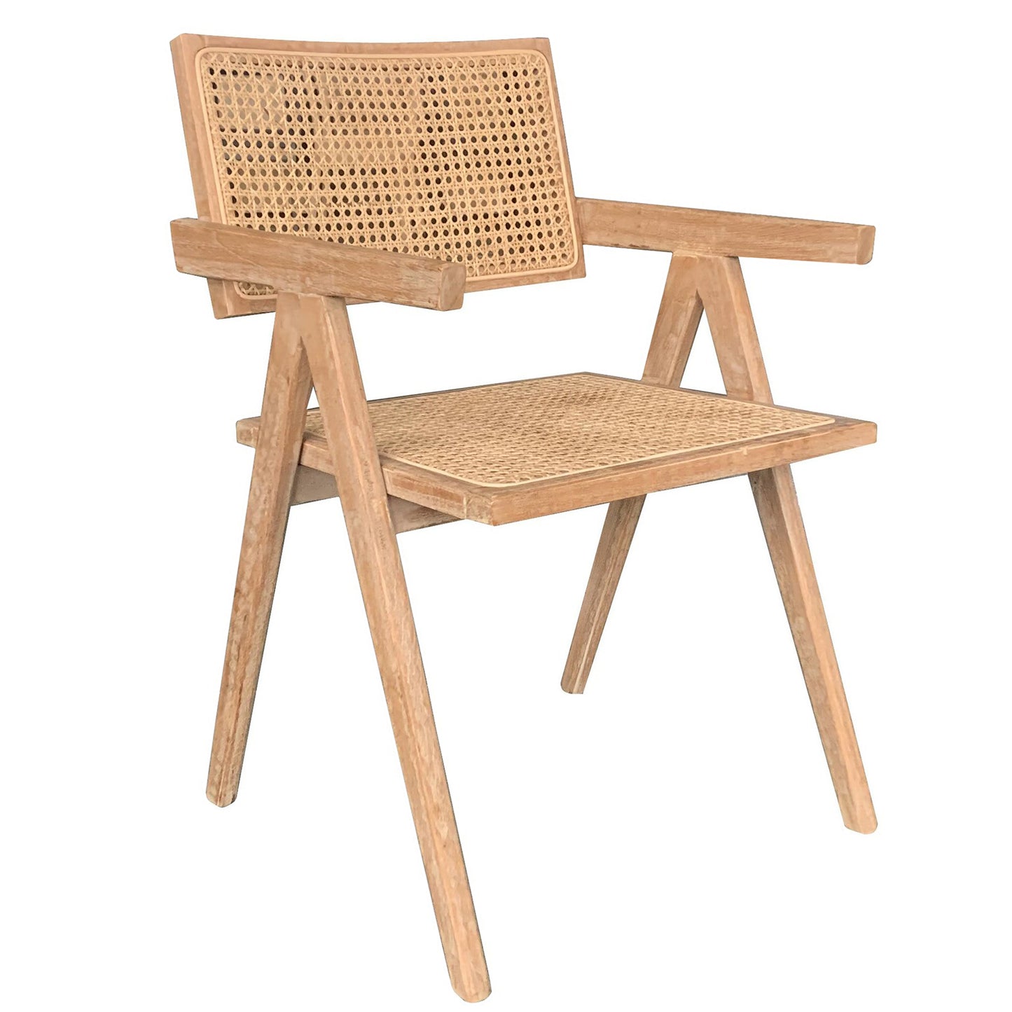 Καρέκλα Επαγγελματική ArteLibre TITYUS Βελανιδιά Ξύλο/Rattan 46x44.5x80cm - Hippiehome.gr