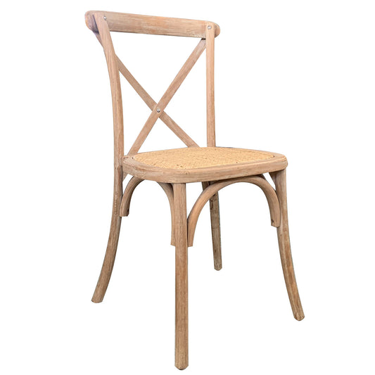 Καρέκλα Επαγγελματική ArteLibre Στοιβαζόμενη JANUS Μπεζ Ξύλο/Rattan 45x42x87cm - Hippiehome.gr