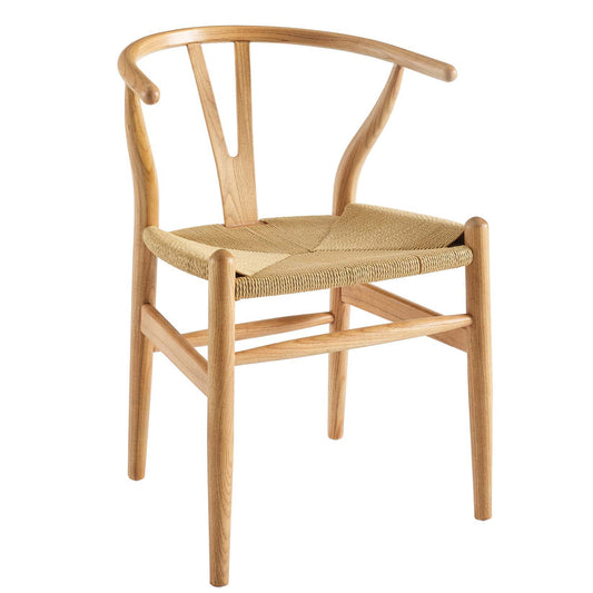 Καρέκλα Επαγγελματική ArteLibre DIONE Δρυς Ξύλο/Σχοινί 49x42x78cm - Hippiehome.gr