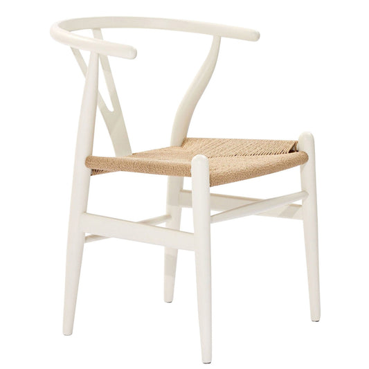 Καρέκλα Επαγγελματική ArteLibre DIONE Λευκό Ξύλο/Σχοινί 49x42x78cm - Hippiehome.gr
