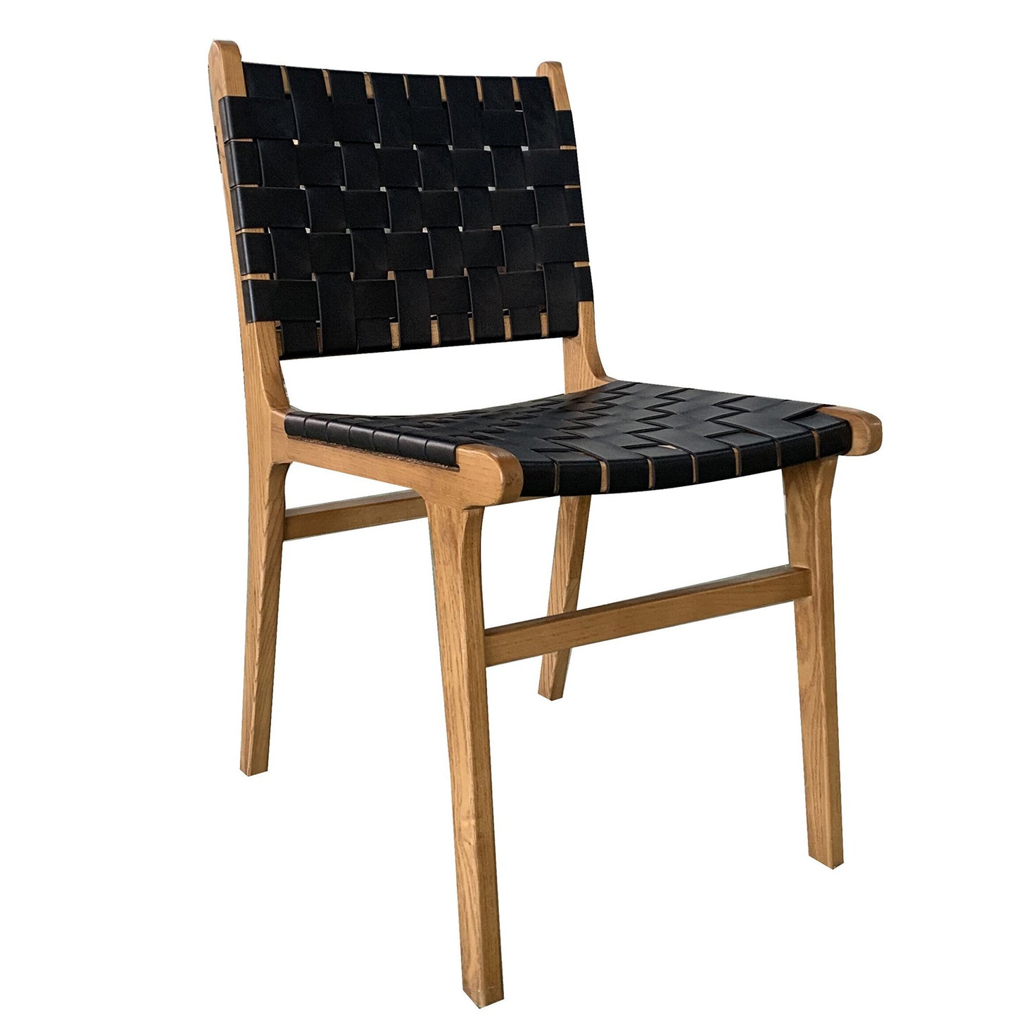 Καρέκλα Επαγγελματική ArteLibre RHEA Καρυδί/Μαύρο Ξύλο/Δέρμα 46x40x84cm - Hippiehome.gr