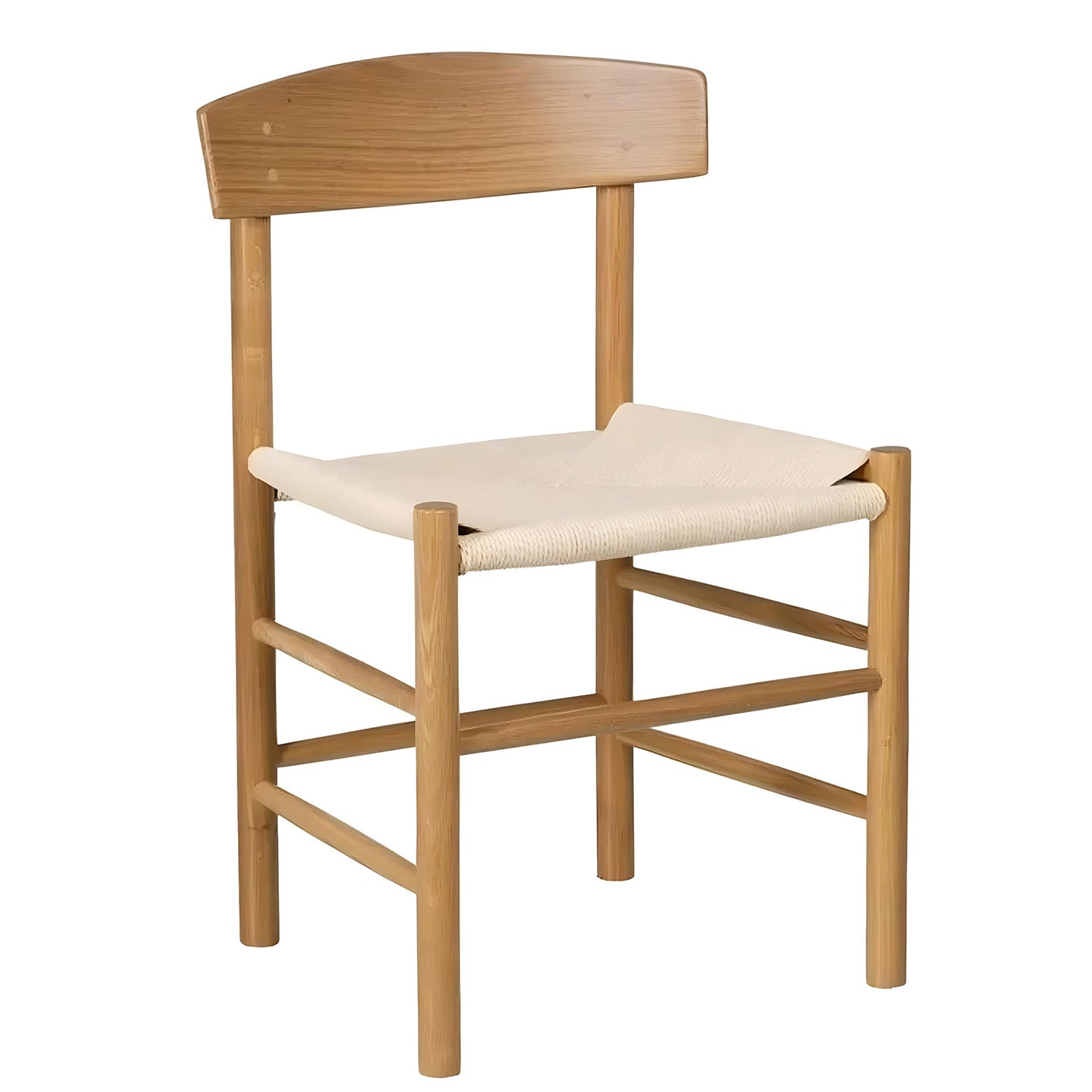 Καρέκλα Επαγγελματική ArteLibre ASTERIA Φυσικό Ξύλο/Σχοινί 48x40x83cm - Hippiehome.gr