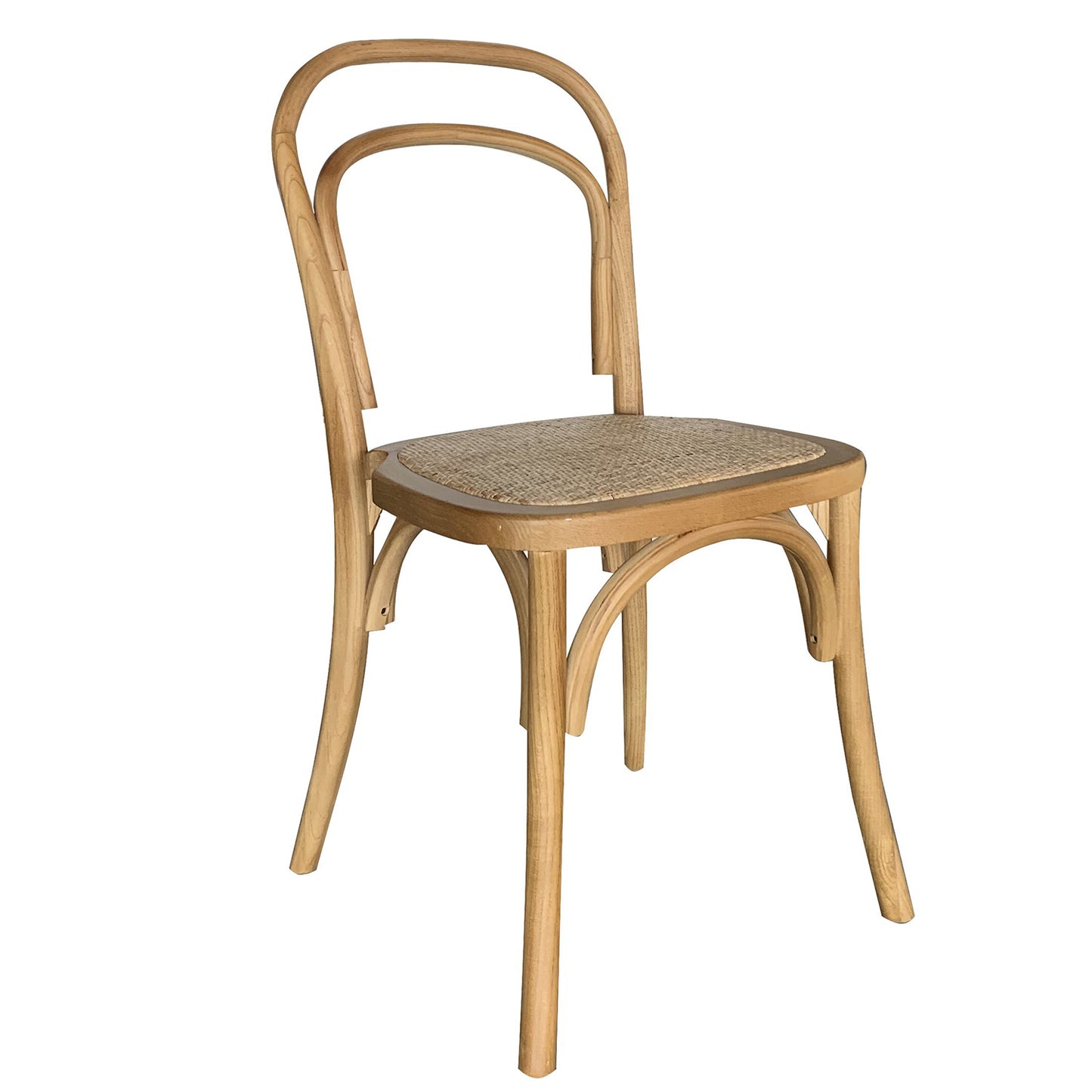 Καρέκλα Επαγγελματική ArteLibre LETO Φυσικό Ξύλο/Rattan 45x45x89cm - Hippiehome.gr