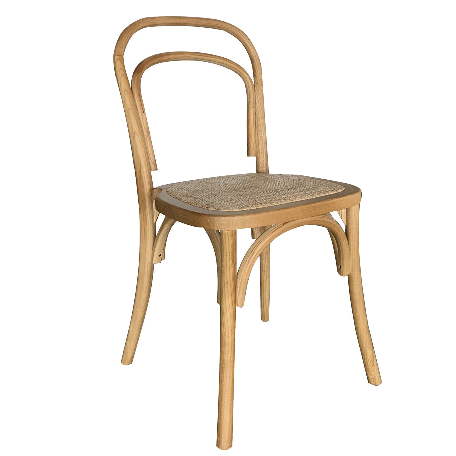 Καρέκλα Επαγγελματική ArteLibre LETO Φυσικό Ξύλο/Rattan 45x45x89cm - Hippiehome.gr