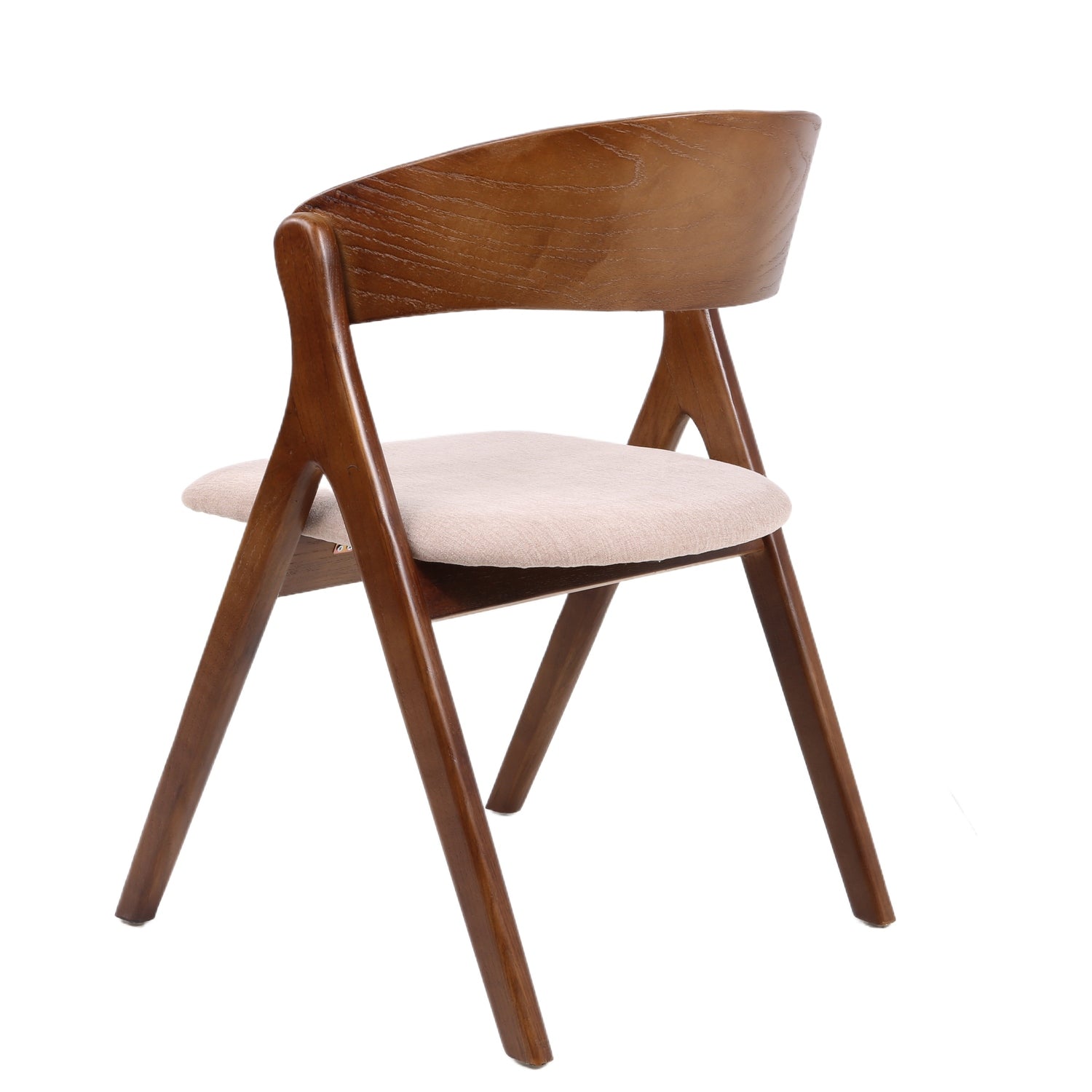 Καρέκλα Τραπεζαρίας ArteLibre LAODICE Καφέ/Καρυδί Ξύλο/Ύφασμα 52.5x56x83cm - Hippiehome.gr