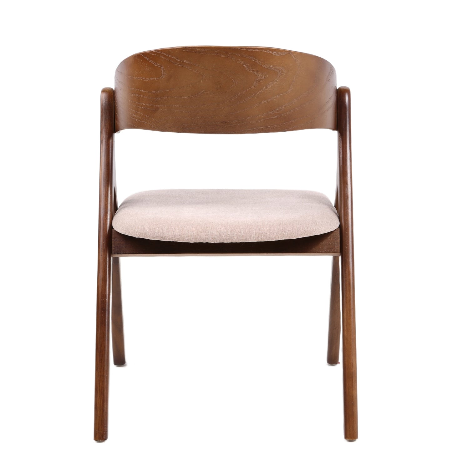 Καρέκλα Τραπεζαρίας ArteLibre LAODICE Καφέ/Καρυδί Ξύλο/Ύφασμα 52.5x56x83cm - Hippiehome.gr