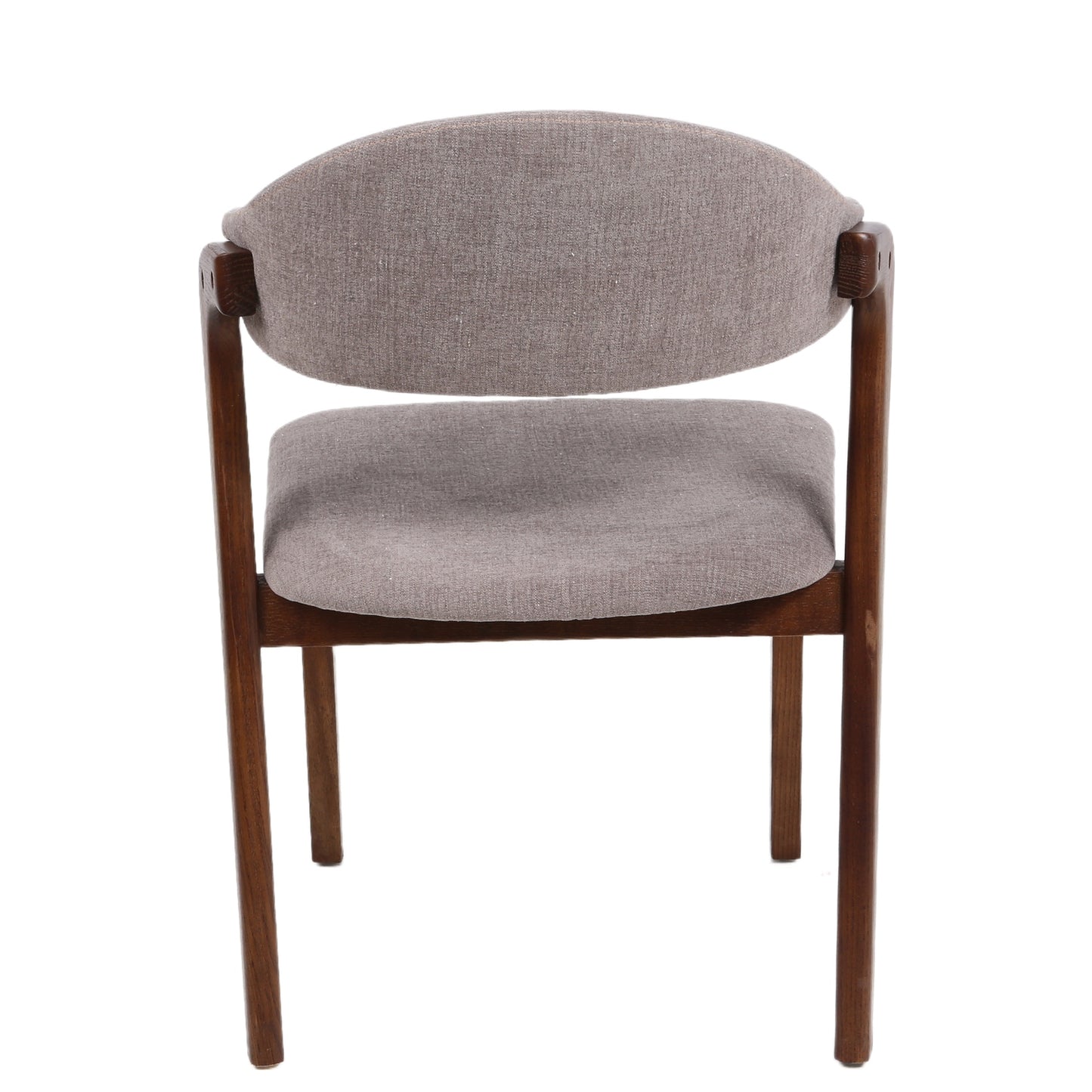 Καρέκλα Τραπεζαρίας ArteLibre ISMENE Γκρι/Καρυδί Ξύλο/Ύφασμα 52.5x56x83cm - Hippiehome.gr
