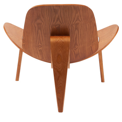 Πολυθρόνα ArteLibre THALOR Λευκό/Καφέ Ξύλο/PU 90x76.5x74.5cm - Hippiehome.gr