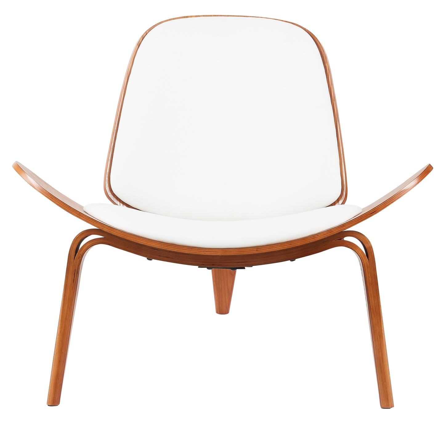 Πολυθρόνα ArteLibre THALOR Λευκό/Καφέ Ξύλο/PU 90x76.5x74.5cm - Hippiehome.gr