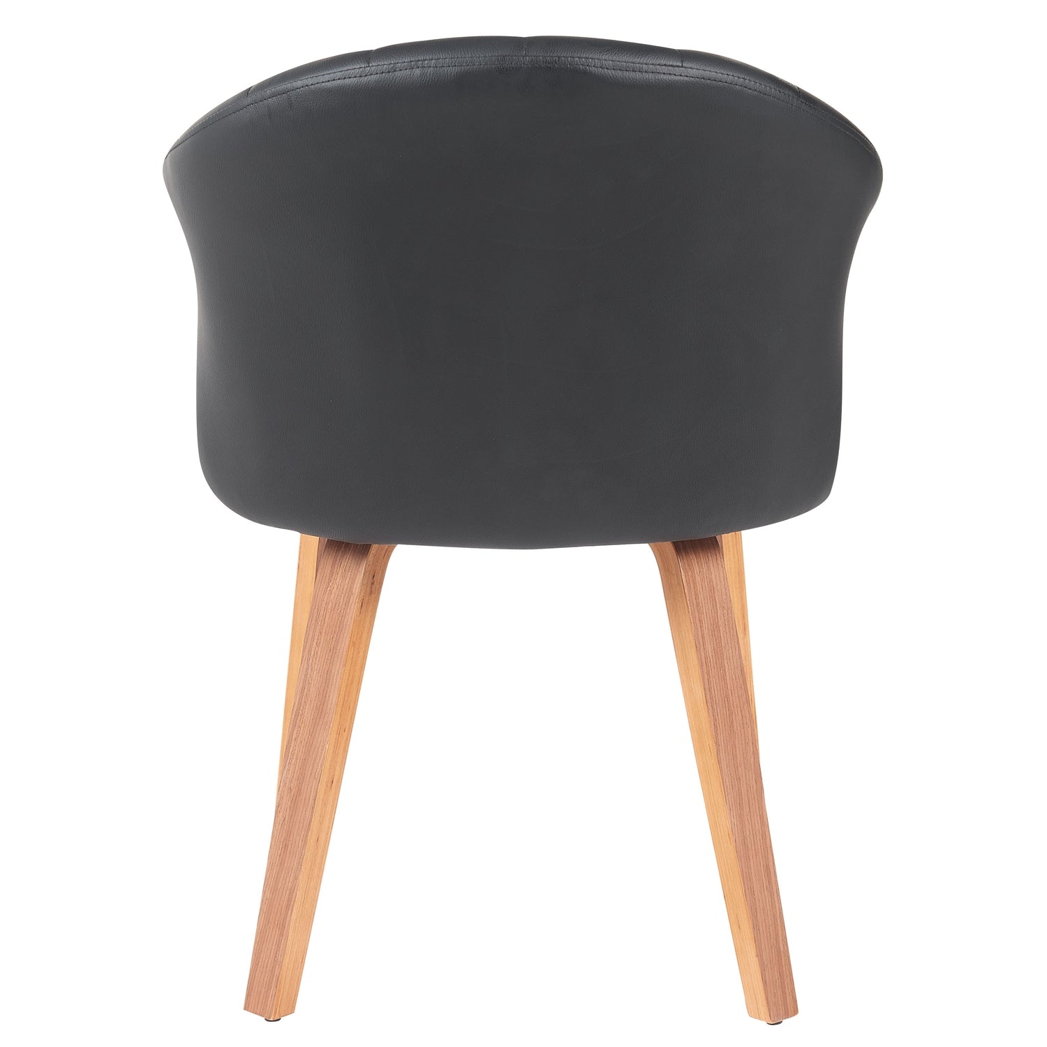 Καρέκλα Τραπεζαρίας ArteLibre CASSIAN Μαύρο/Καφέ Ξύλο/PU 55x58x78cm - Hippiehome.gr