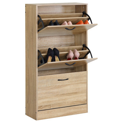 Παπουτσοθήκη ArteLibre BRANTLEY Δρυς Μοριοσανίδα 60x24x116cm - Hippiehome.gr