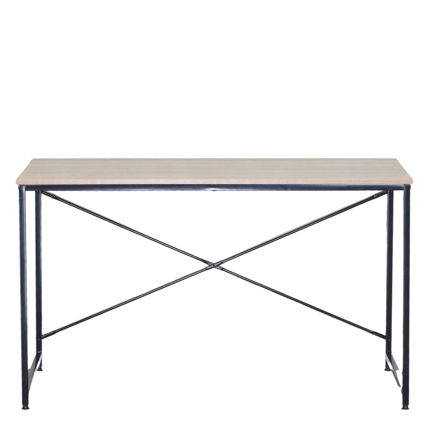 Γραφείο ArteLibre IVERTON Δρυς/Μαύρο Μοριοσανίδα/Μέταλλο 120x60x70cm - Hippiehome.gr