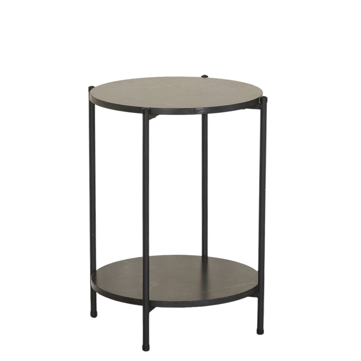 Βοηθητικό Τραπεζάκι ArteLibre ULVERTON Μαύρο Μάρμαρο Μοριοσανίδα/Μέταλλο 43.3x43.3x56.5cm - Hippiehome.gr