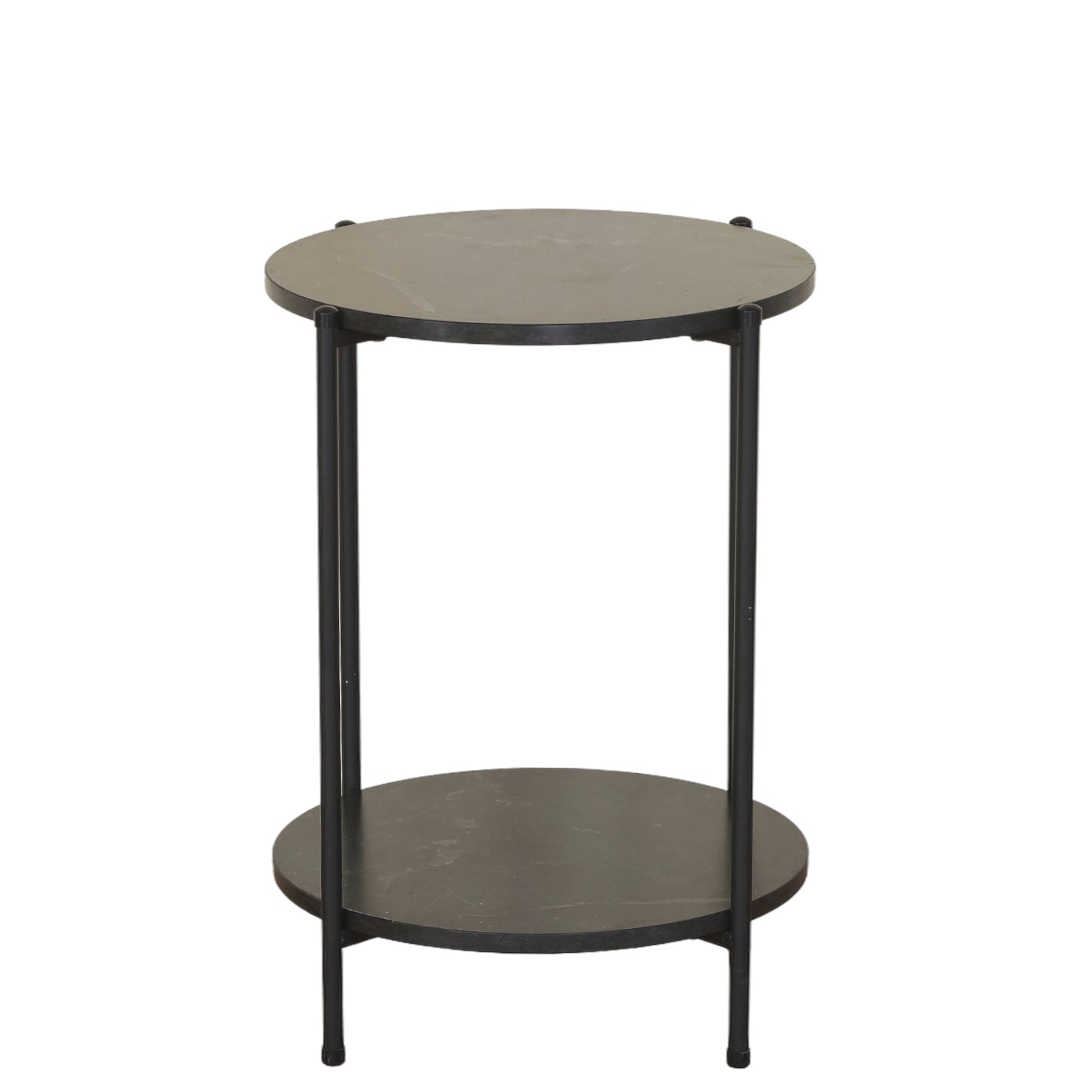 Βοηθητικό Τραπεζάκι ArteLibre ULVERTON Μαύρο Μάρμαρο Μοριοσανίδα/Μέταλλο 43.3x43.3x56.5cm - Hippiehome.gr