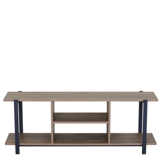 Έπιπλο Τηλεόρασης ArteLibre PENWYN Καφέ/Μαύρο Μοριοσανίδα/Μέταλλο 120x35x46cm - Hippiehome.gr