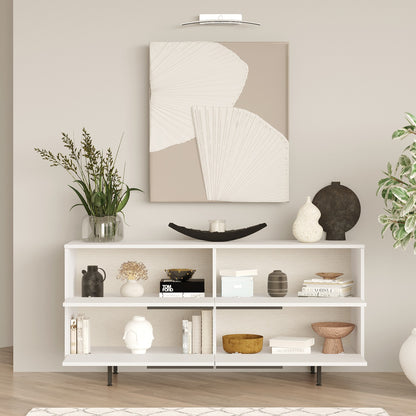 Sideboard ArteLibre CARTMEL White Chipboard/Metal 44.5x160x74.3cm