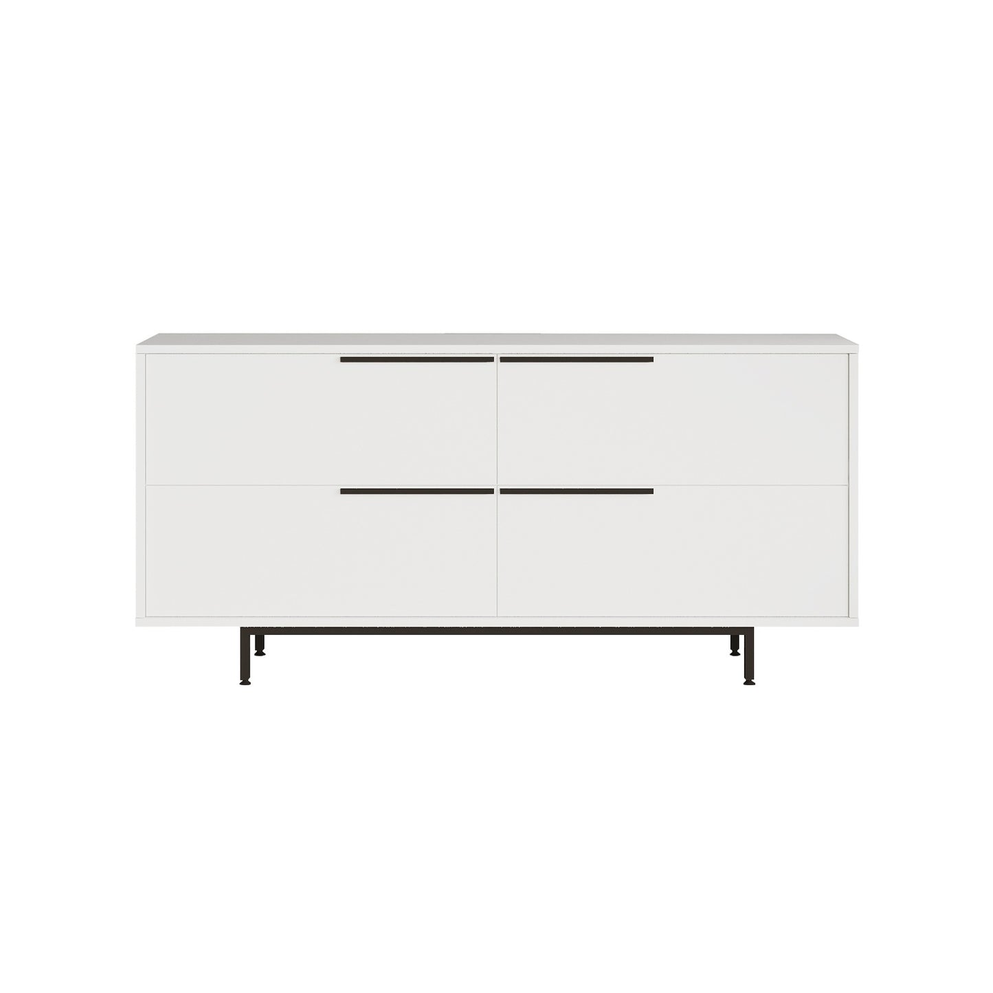 Sideboard ArteLibre CARTMEL White Chipboard/Metal 44.5x160x74.3cm