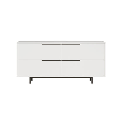 Sideboard ArteLibre CARTMEL White Chipboard/Metal 44.5x160x74.3cm