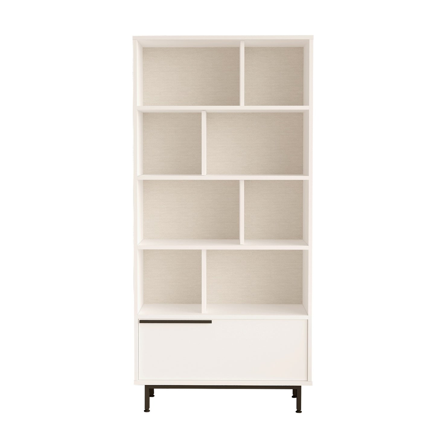 Bookcase ArteLibre MELLS White Chipboard/Metal 29.5x83.9x175.6cm